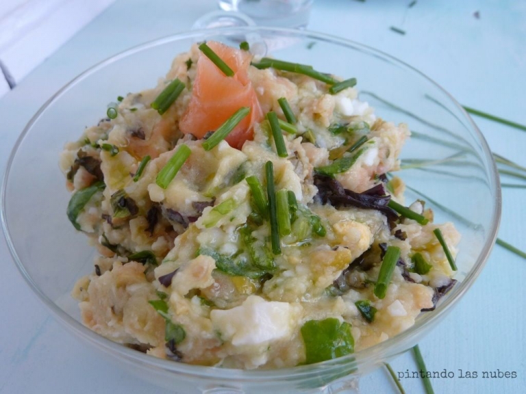 ensaladilla de salmón ahumado