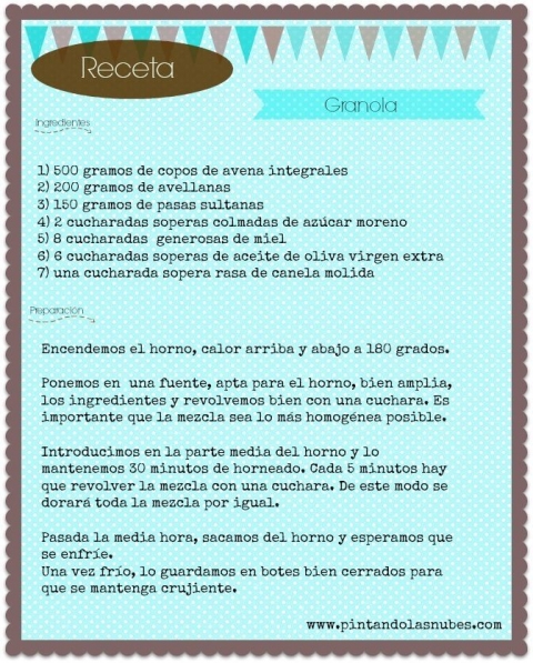 imagen receta granola