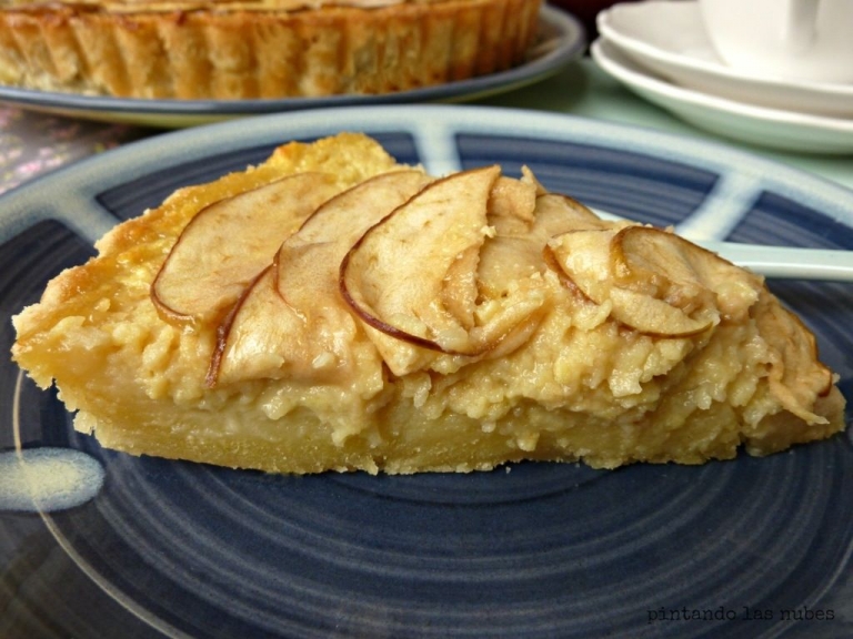 Pintando las nubes, tarta de manzana
