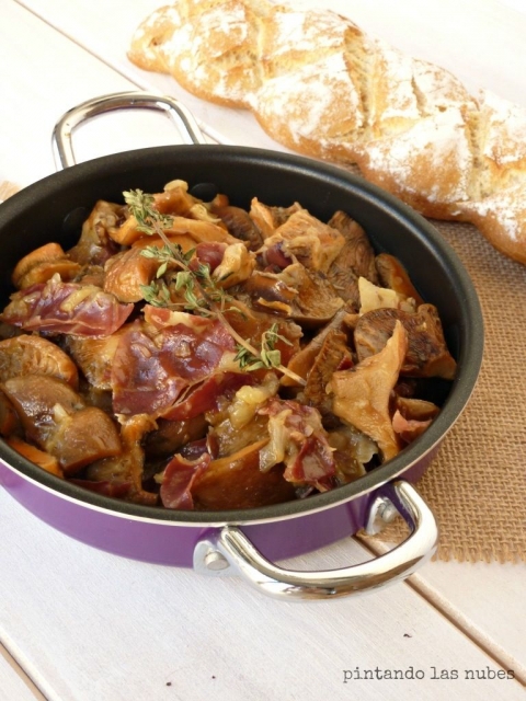 Rebollones con jamón