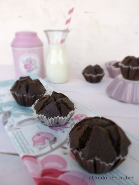 Magdalenas chocolateadas