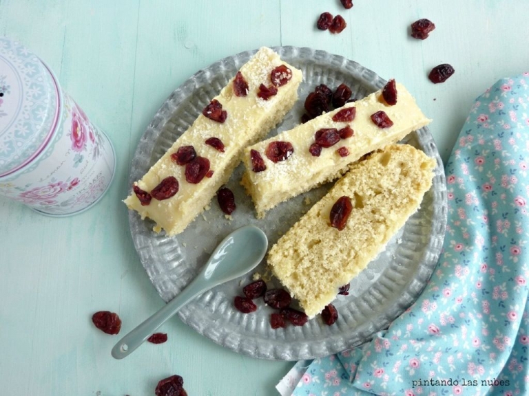 Arándanos y chocolate blanco