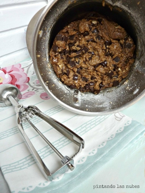 Masa de cookies cruda