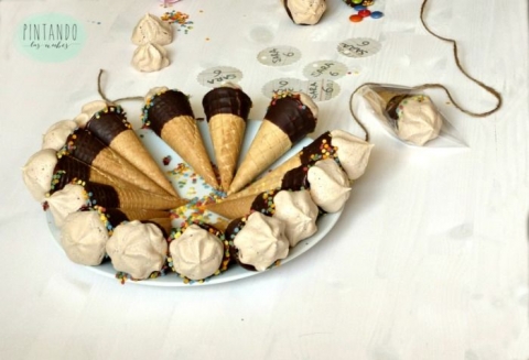 Falsos helados para un cumple
