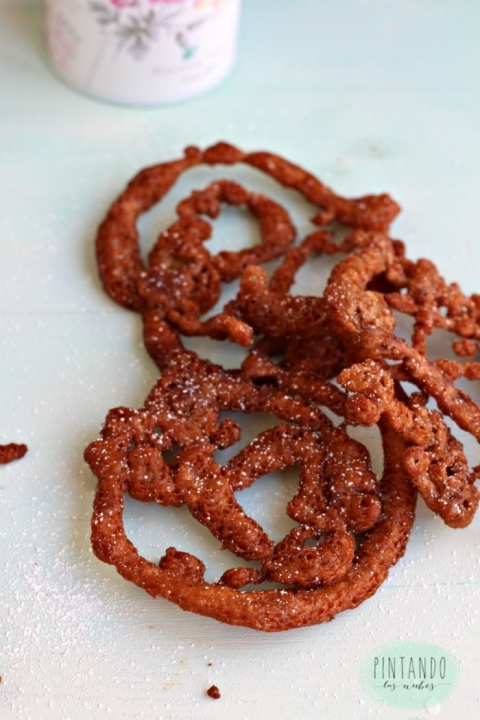 Funnel cakes de chocolate