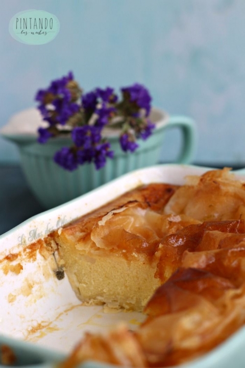 Galaktoboureko ( tarta griega de leche)