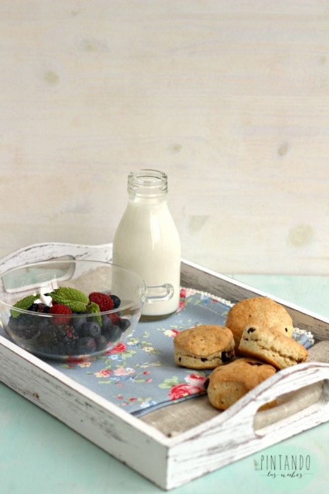 Scones de arándanos (desayuno de domingo)