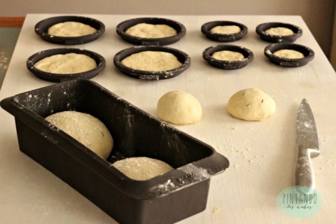Pan casero de hamburguesa