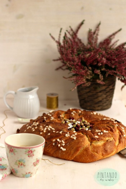 rosca de brioche por Pintando las nubes