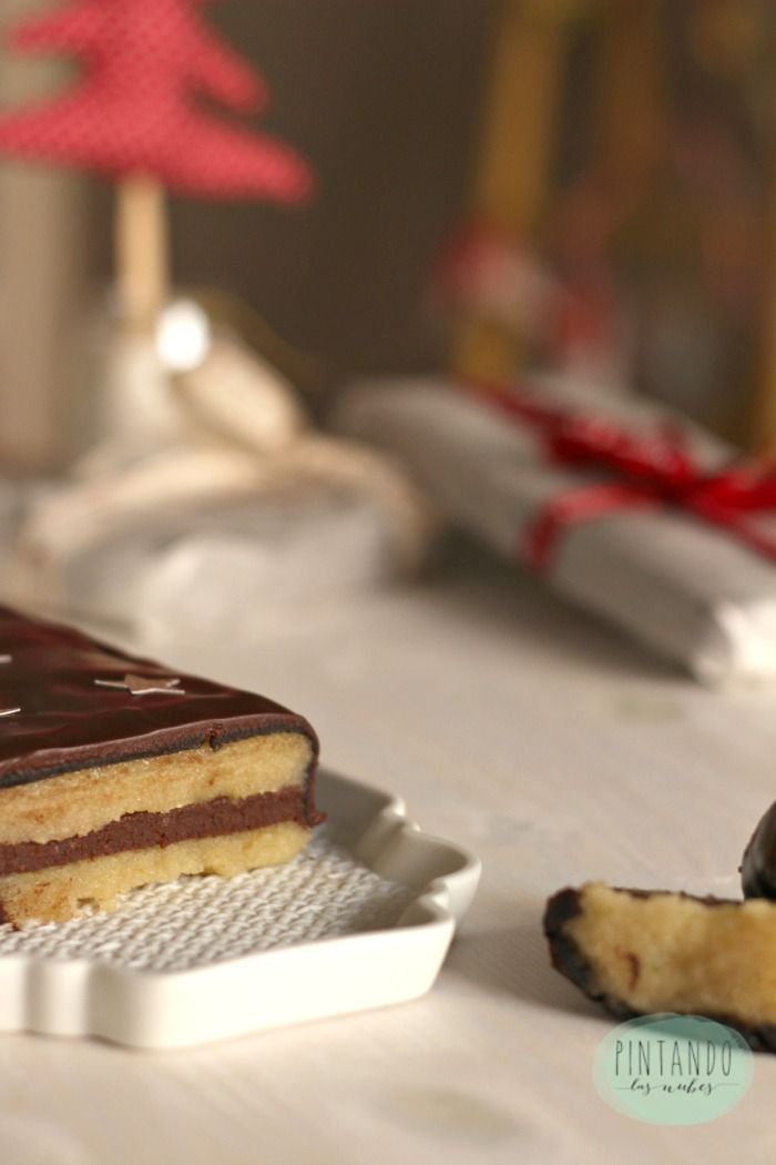 Turrón casero de trufa y mazapán