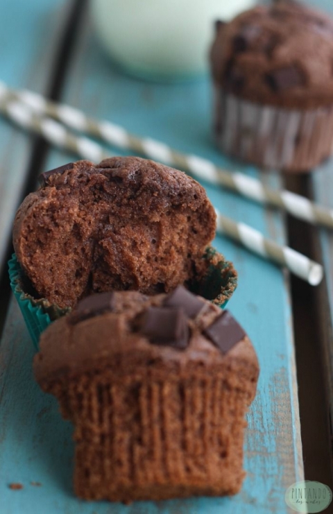 Rico muffin de Nutella por Pintando las nubes