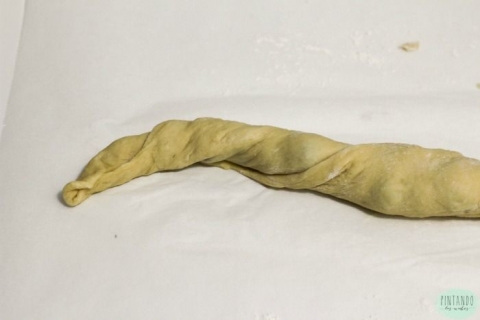 Forma un churro relleno