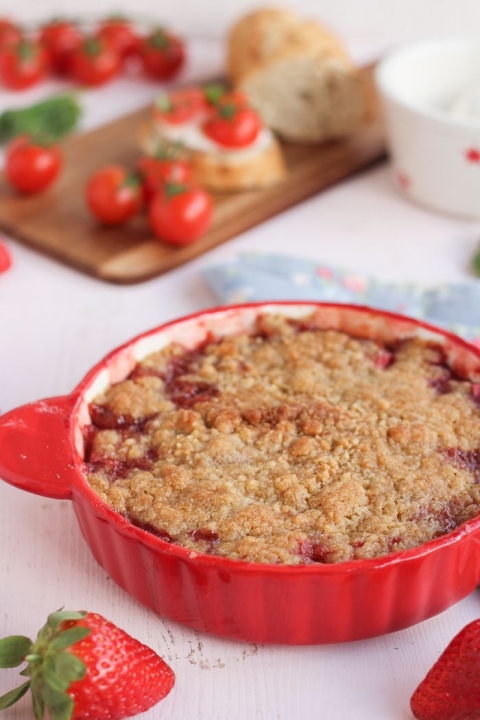 Receta para hacer crumble de fresas