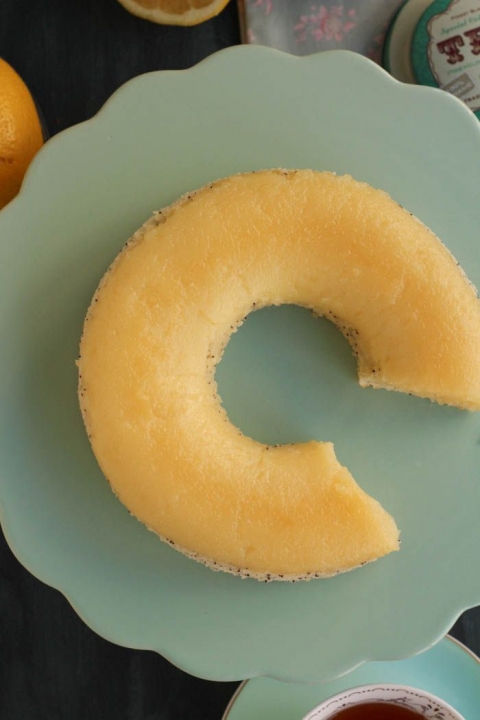 Cake de lemon curd del blog Pintando las nubes