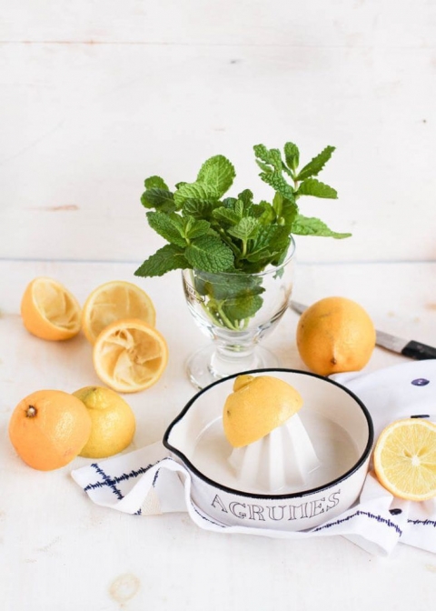 Receta fit de crema de limón
