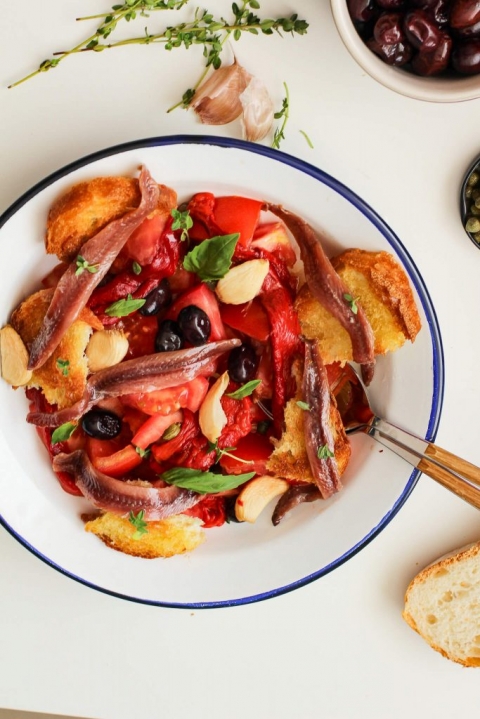 Panzanella, deliciosa ensalada